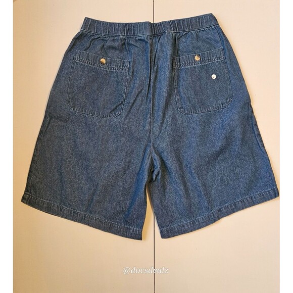 Kingsize Denim Shorts Blue Elastic Waist Men's Large - Picture 2 of 7